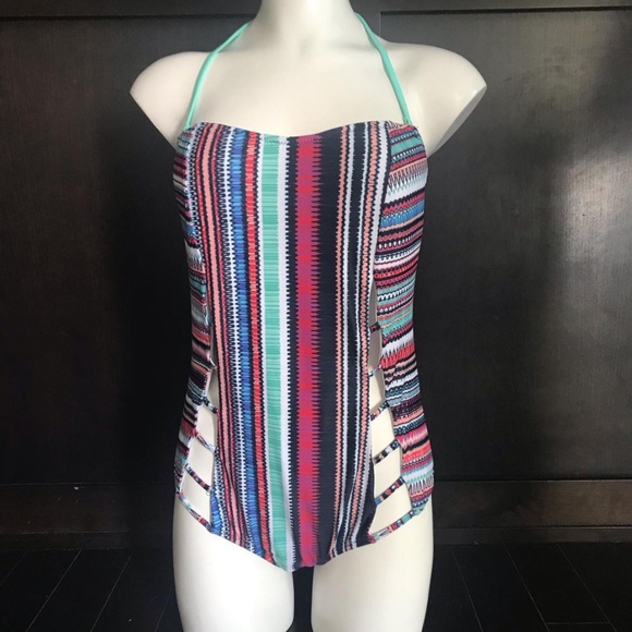 Jessica Simpson multi bandeau one piece swimsuit - Picture 1 of 2